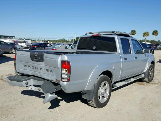 1N6MD29X22C332277 - 2002 NISSAN FRONTIER C SILVER photo 4