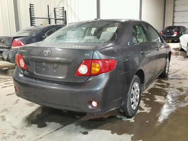 2T1BU4EE2AC207179 - 2010 TOYOTA COROLLA BA GRAY photo 4