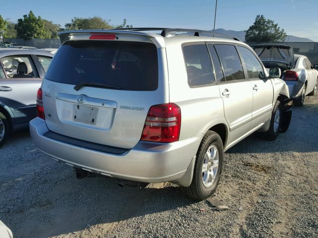 JTEGF21A230085780 - 2003 TOYOTA HIGHLANDER SILVER photo 4