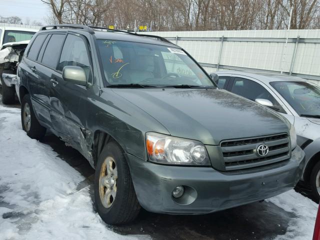 JTEEP21AX60175686 - 2006 TOYOTA HIGHLANDER GREEN photo 1