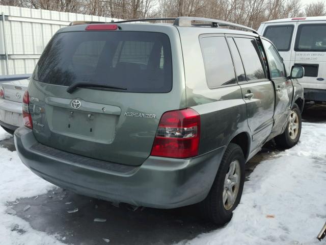 JTEEP21AX60175686 - 2006 TOYOTA HIGHLANDER GREEN photo 4