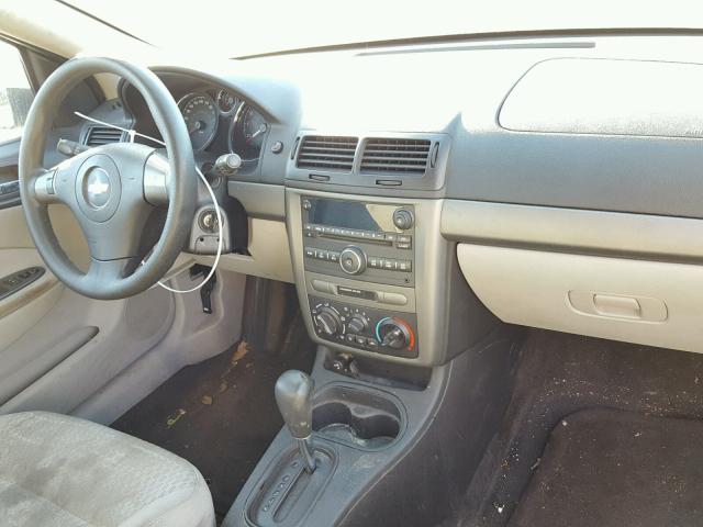 1G1AL15F277407732 - 2007 CHEVROLET COBALT LT SILVER photo 9