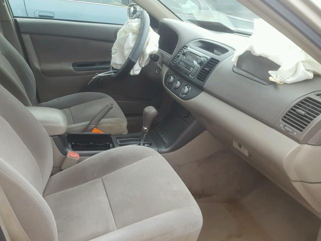 4T1BE32K25U046483 - 2005 TOYOTA CAMRY LE ოქროსფერი ფოტო 5