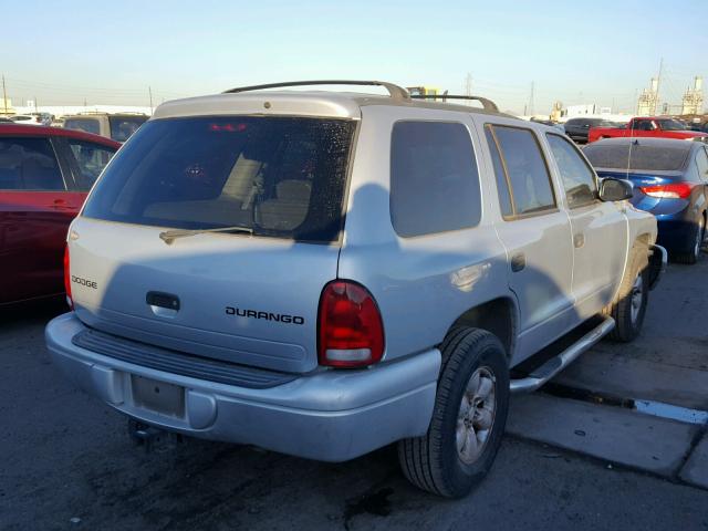 1D4HR38N13F534882 - 2003 DODGE DURANGO SP GRAY photo 4