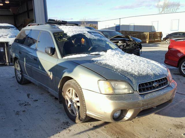 4S3BH675637649366 - 2003 SUBARU LEGACY OUT GREEN photo 1