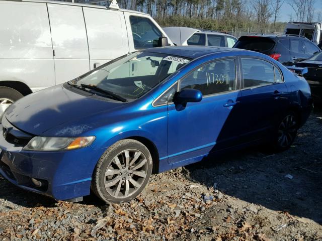 2HGFA55529H703117 - 2009 HONDA CIVIC SI BLUE photo 2