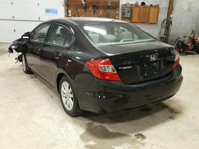 2HGFB2F83CH503245 - 2012 HONDA CIVIC EX შავი ფოტო 3