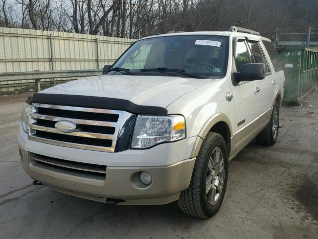 1FMFU18528LA23029 - 2008 FORD EXPEDITION WHITE photo 2