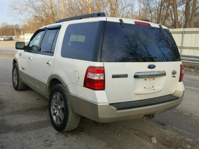 1FMFU18528LA23029 - 2008 FORD EXPEDITION WHITE photo 3