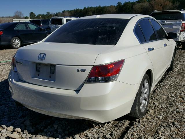 1HGCP36869A004148 - 2009 HONDA ACCORD EXL WHITE photo 4