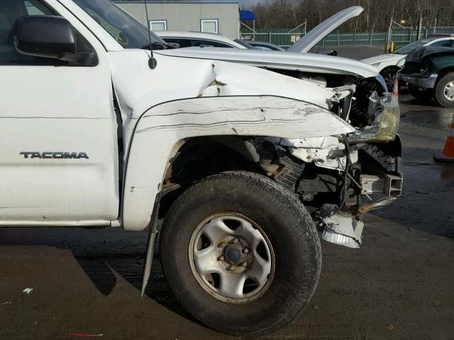 5TFUX4EN1BX006196 - 2011 TOYOTA TACOMA ACC WHITE photo 9