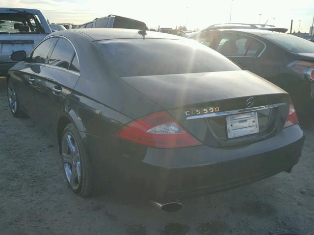 WDDDJ72X57A097496 - 2007 MERCEDES-BENZ CLS 550 BLACK photo 3