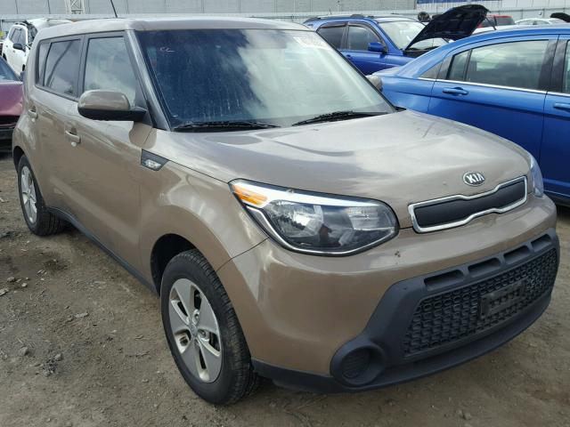 KNDJN2A25E7015593 - 2014 KIA SOUL BROWN photo 1