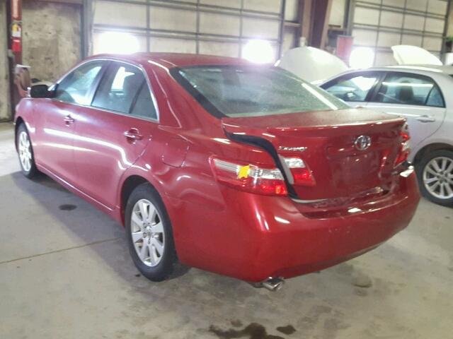 4T1BK46K29U082527 - 2009 TOYOTA CAMRY SE RED photo 3