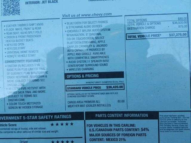 2G1125S32J9104170 - 2018 CHEVROLET IMPALA PRE ვერცხლისფერი ფოტო 9