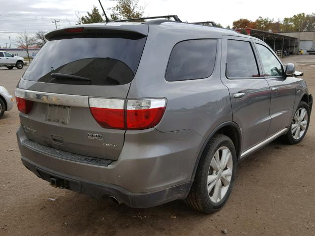 1C4SDJDT3DC538462 - 2013 DODGE DURANGO CR GRAY photo 4