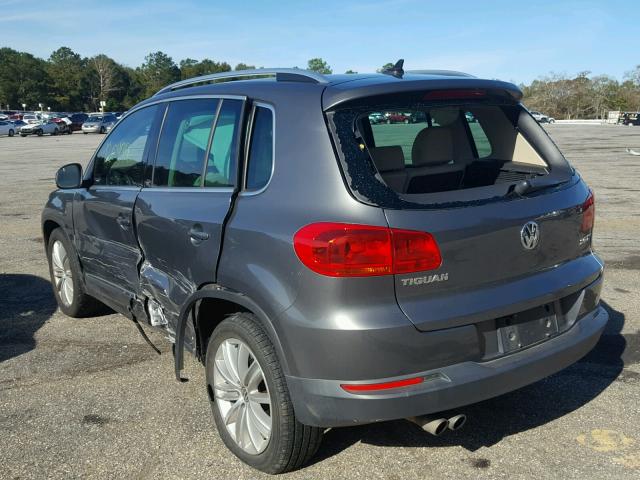 WVGAV7AX9CW005995 - 2012 VOLKSWAGEN TIGUAN S GRAY photo 3