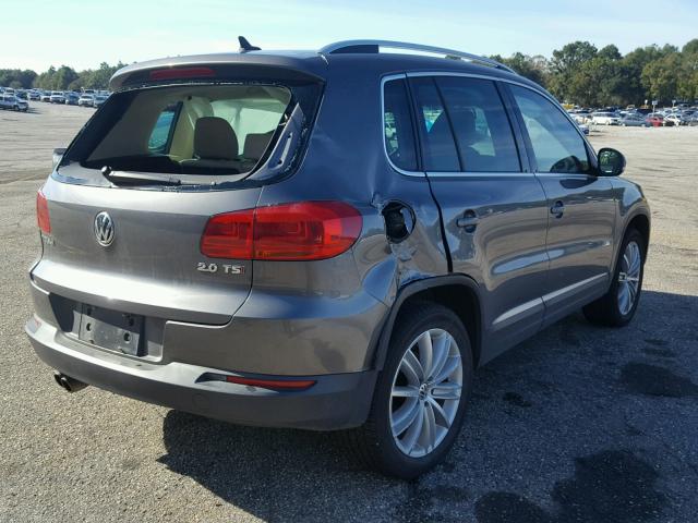 WVGAV7AX9CW005995 - 2012 VOLKSWAGEN TIGUAN S GRAY photo 4