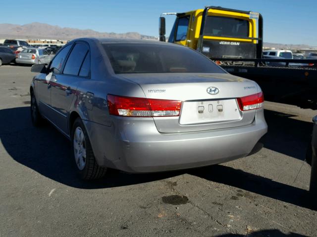 5NPET46C37H197314 - 2007 HYUNDAI SONATA GLS SILVER photo 3