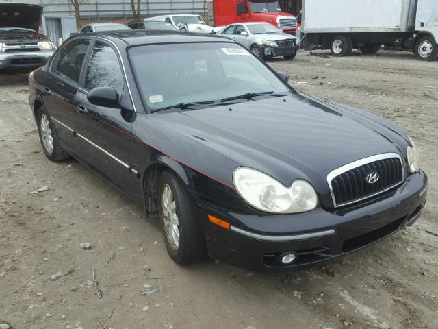 KMHWF35H93A910071 - 2003 HYUNDAI SONATA GLS BLACK photo 1