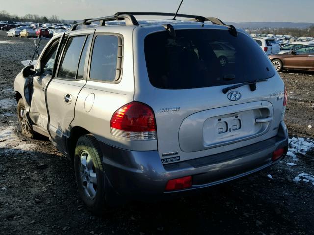 KM8SC73E96U093467 - 2006 HYUNDAI SANTA FE G SILVER photo 3