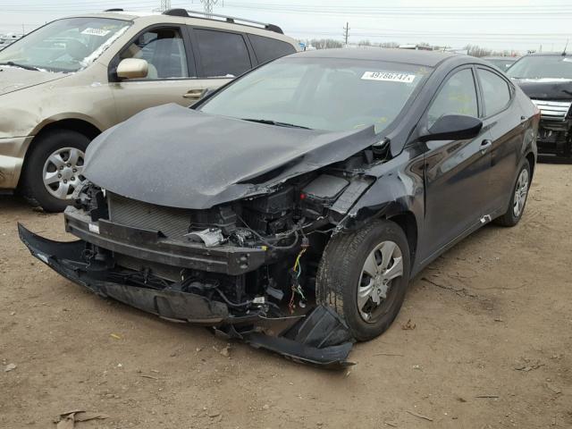 5NPDH4AE1GH744943 - 2016 HYUNDAI ELANTRA SE BLACK photo 2