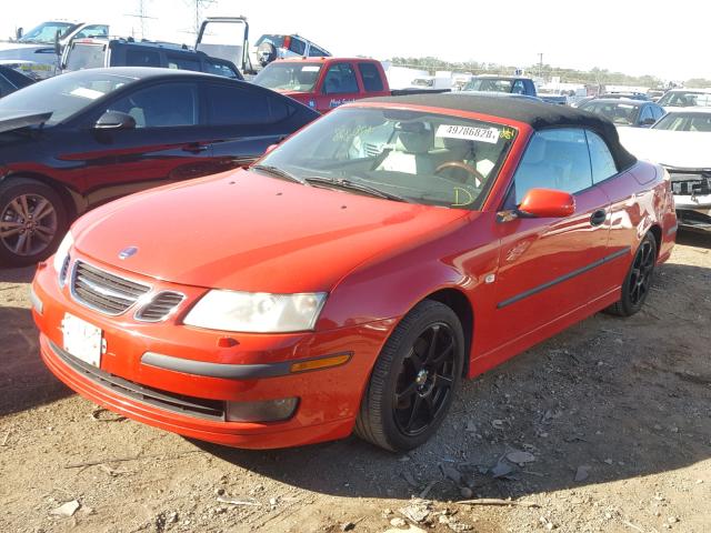 YS3FD79Y556016708 - 2005 SAAB 9-3 ARC RED photo 2