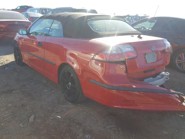 YS3FD79Y556016708 - 2005 SAAB 9-3 ARC RED photo 3