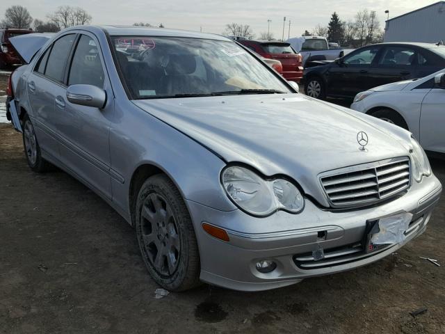 WDBRF92HX6F785077 - 2006 MERCEDES-BENZ C GENERATI SILVER photo 1