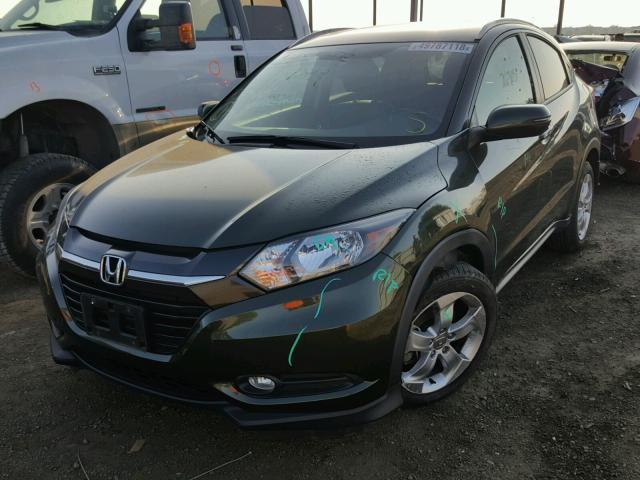 3CZRU5H70GM725402 - 2016 HONDA HR-V EXL GREEN photo 2