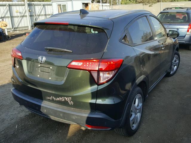 3CZRU5H70GM725402 - 2016 HONDA HR-V EXL GREEN photo 4