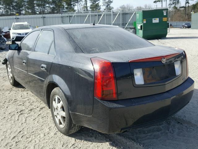 1G6DM57T470112915 - 2007 CADILLAC CTS BLACK photo 3