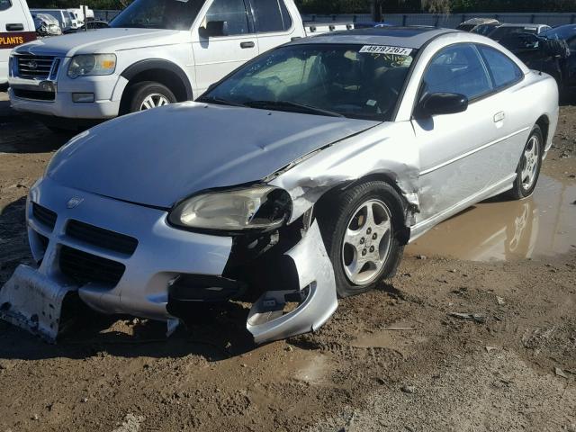 4B3AG42G82E125075 - 2002 DODGE STRATUS SE SILVER photo 2