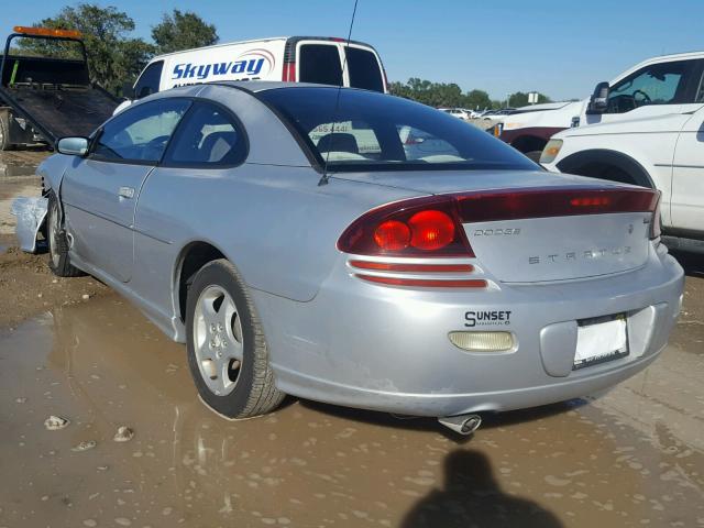 4B3AG42G82E125075 - 2002 DODGE STRATUS SE SILVER photo 3