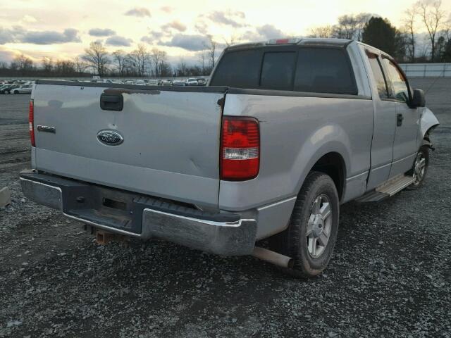 1FTRX12W34FA02550 - 2004 FORD F150 SILVER photo 4