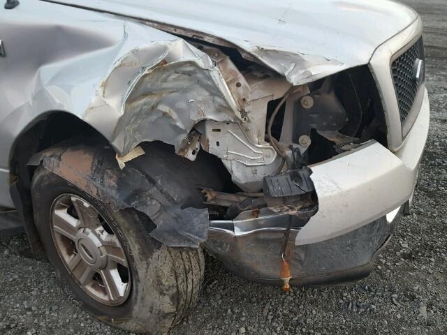 1FTRX12W34FA02550 - 2004 FORD F150 Արծաթագույն լուսանկար 9