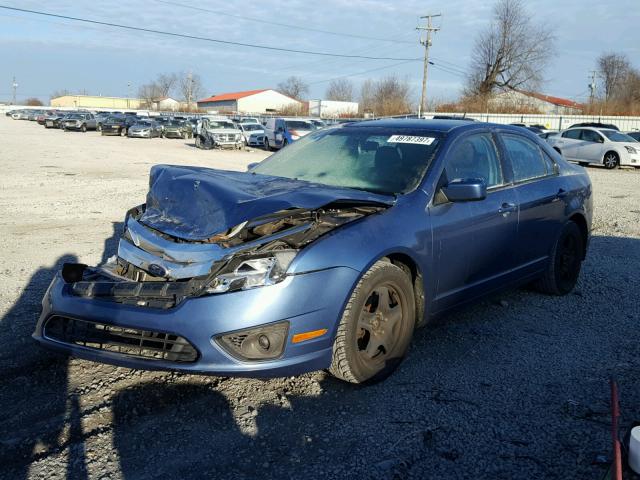 3FAHP0HA7AR301030 - 2010 FORD FUSION SE BLUE photo 2