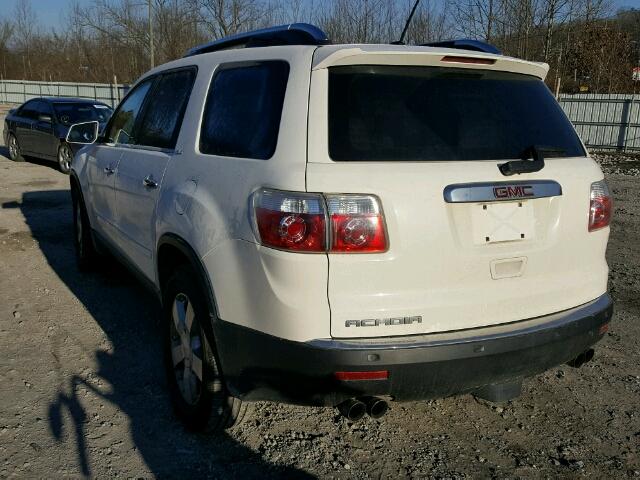 1GKER33767J166585 - 2007 GMC ACADIA SLT WHITE photo 3