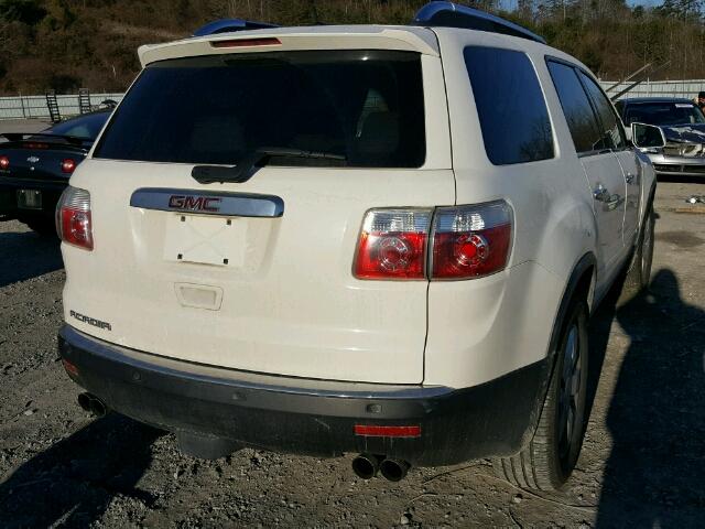 1GKER33767J166585 - 2007 GMC ACADIA SLT WHITE photo 4