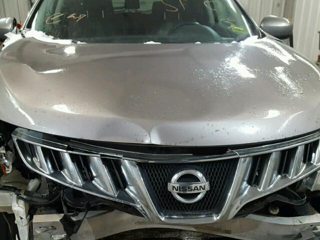 JN8AZ18W29W204693 - 2009 NISSAN MURANO S GRAY photo 7