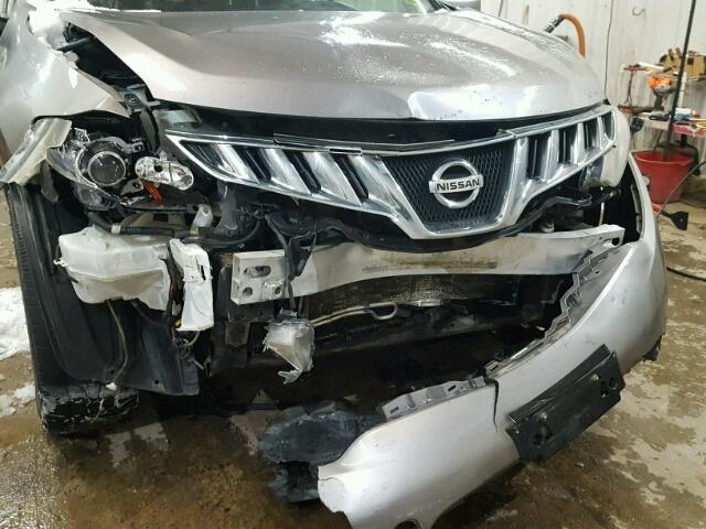 JN8AZ18W29W204693 - 2009 NISSAN MURANO S GRAY photo 9