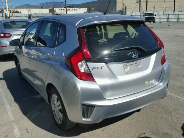 JHMGK5H54GX012075 - 2016 HONDA FIT LX SILVER photo 3