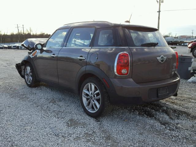 WMWZB3C51BWH94839 - 2011 MINI COOPER COU BROWN photo 3