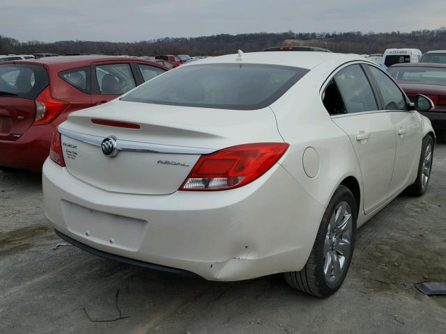 2G4GR5EK8C9183309 - 2012 BUICK REGAL WHITE photo 4