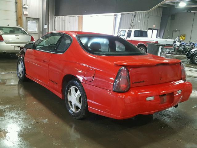 2G1WX12K7Y9342677 - 2000 CHEVROLET MONTE CARL RED photo 3