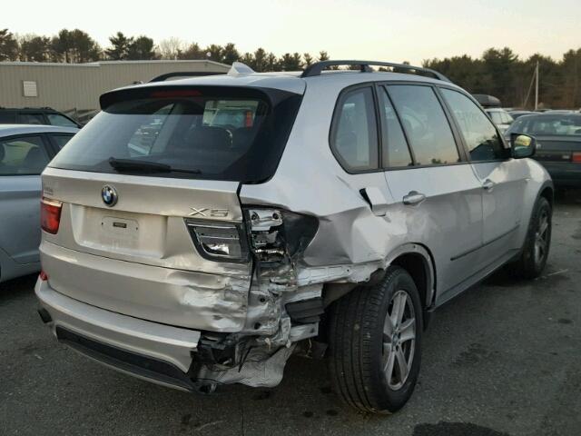 5UXZV4C50CL988843 - 2012 BMW X5 XDRIVE3 SILVER photo 4