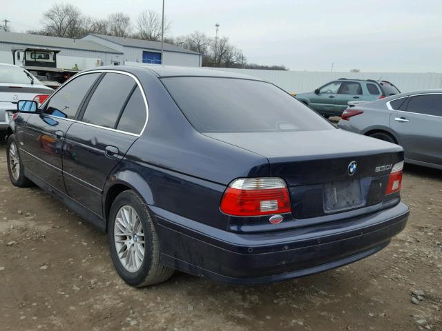 WBADT63453CK43488 - 2003 BMW 530 I AUTO BLUE photo 3