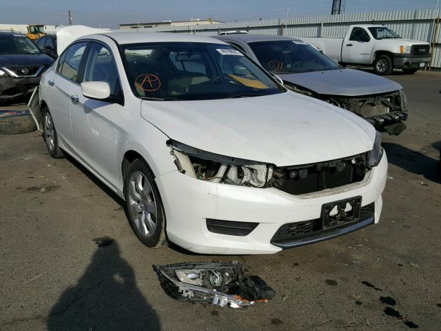 1HGCR2F37EA097720 - 2014 HONDA ACCORD LX WHITE photo 1