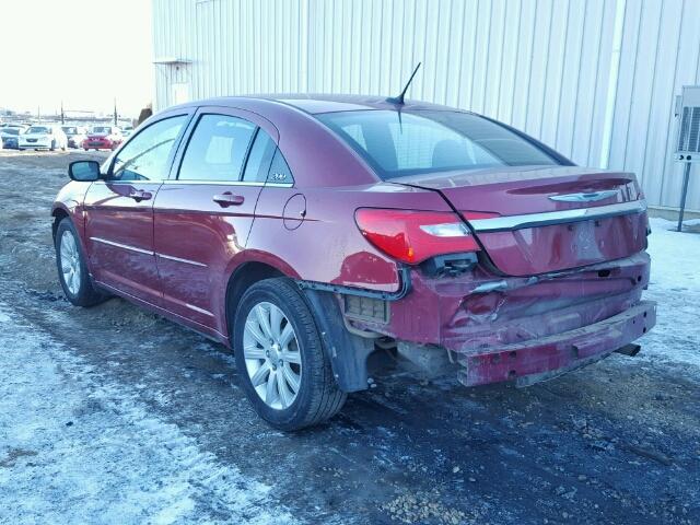 1C3CCBAB8CN163894 - 2012 CHRYSLER 200 LX RED photo 3