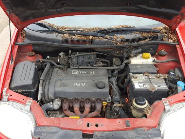KL1TJ62624B152278 - 2004 CHEVROLET AVEO LS RED photo 7